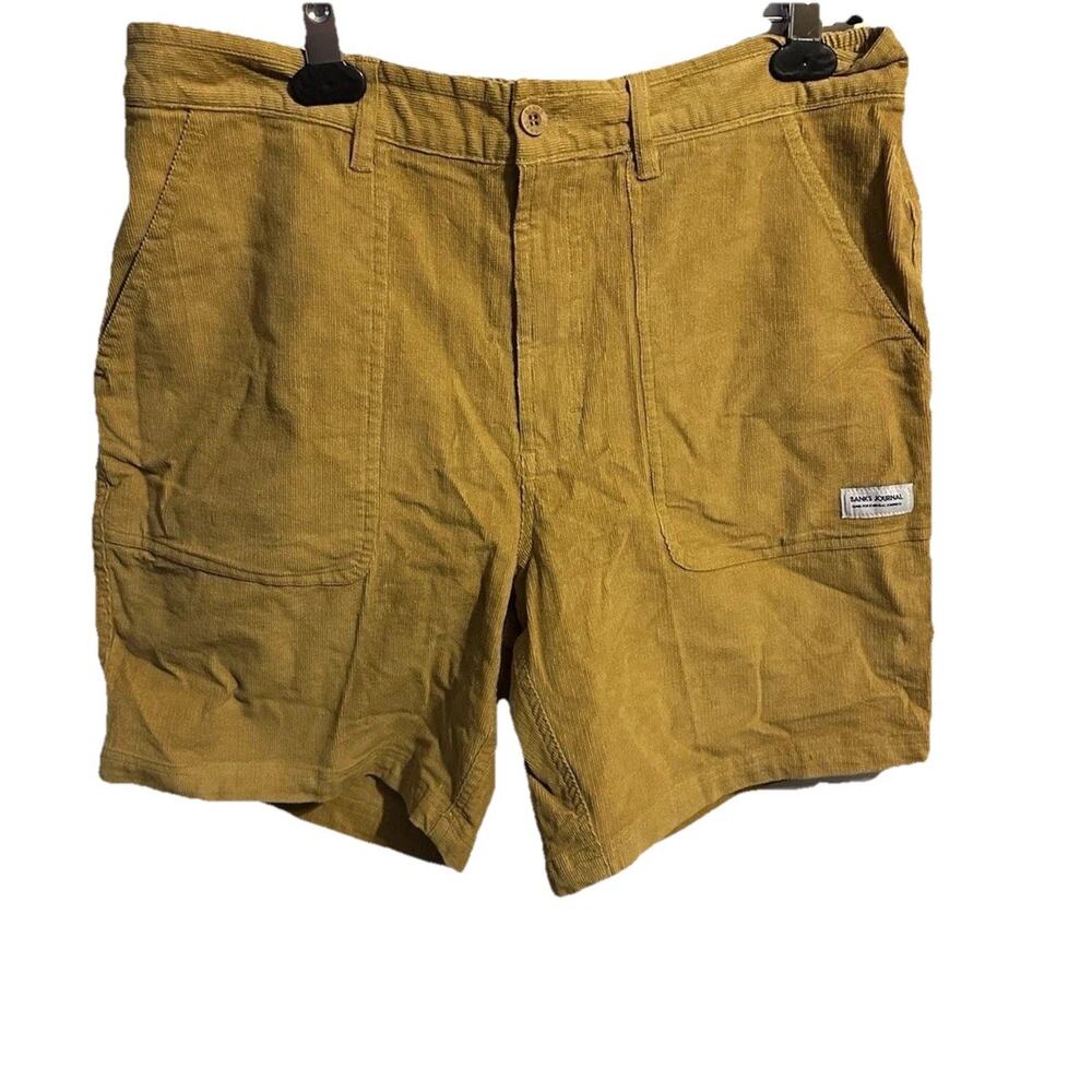 Banks Journal Walkshort Corduroy Coastal Utility Shorts Mustard Size 34